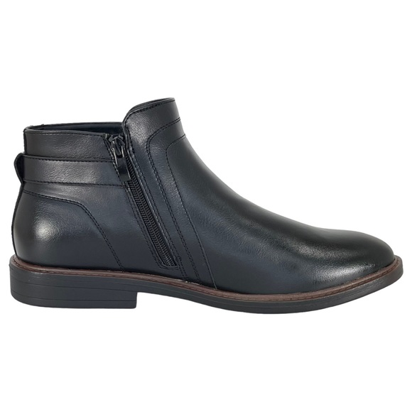 Alfani Shoes Alfani Mens Rogan 15m Black Faux Leather Chelsea Boot